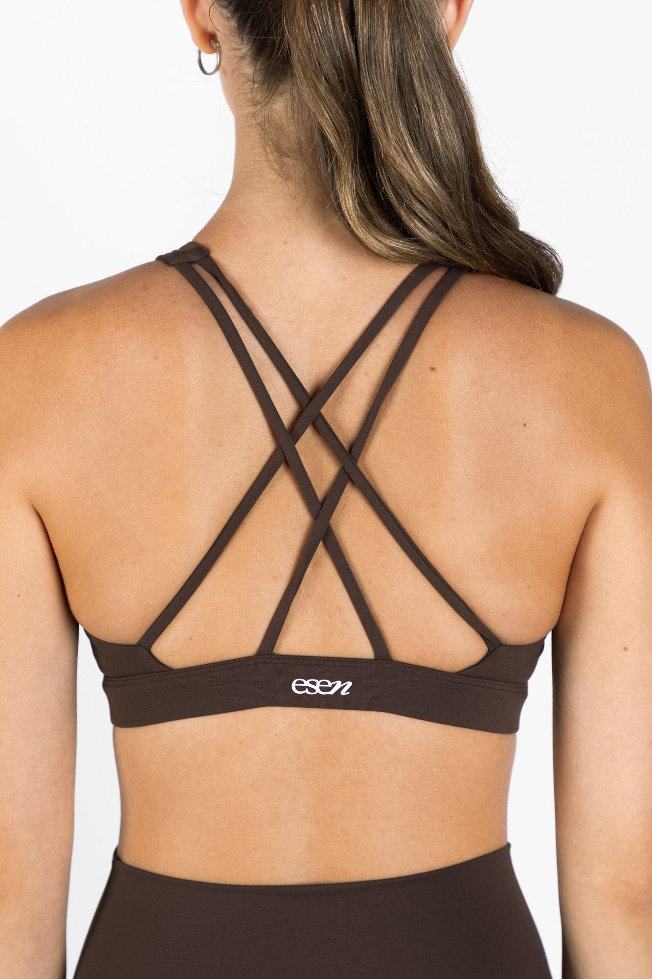 KORA HALTER SPORTS BRA BROWN