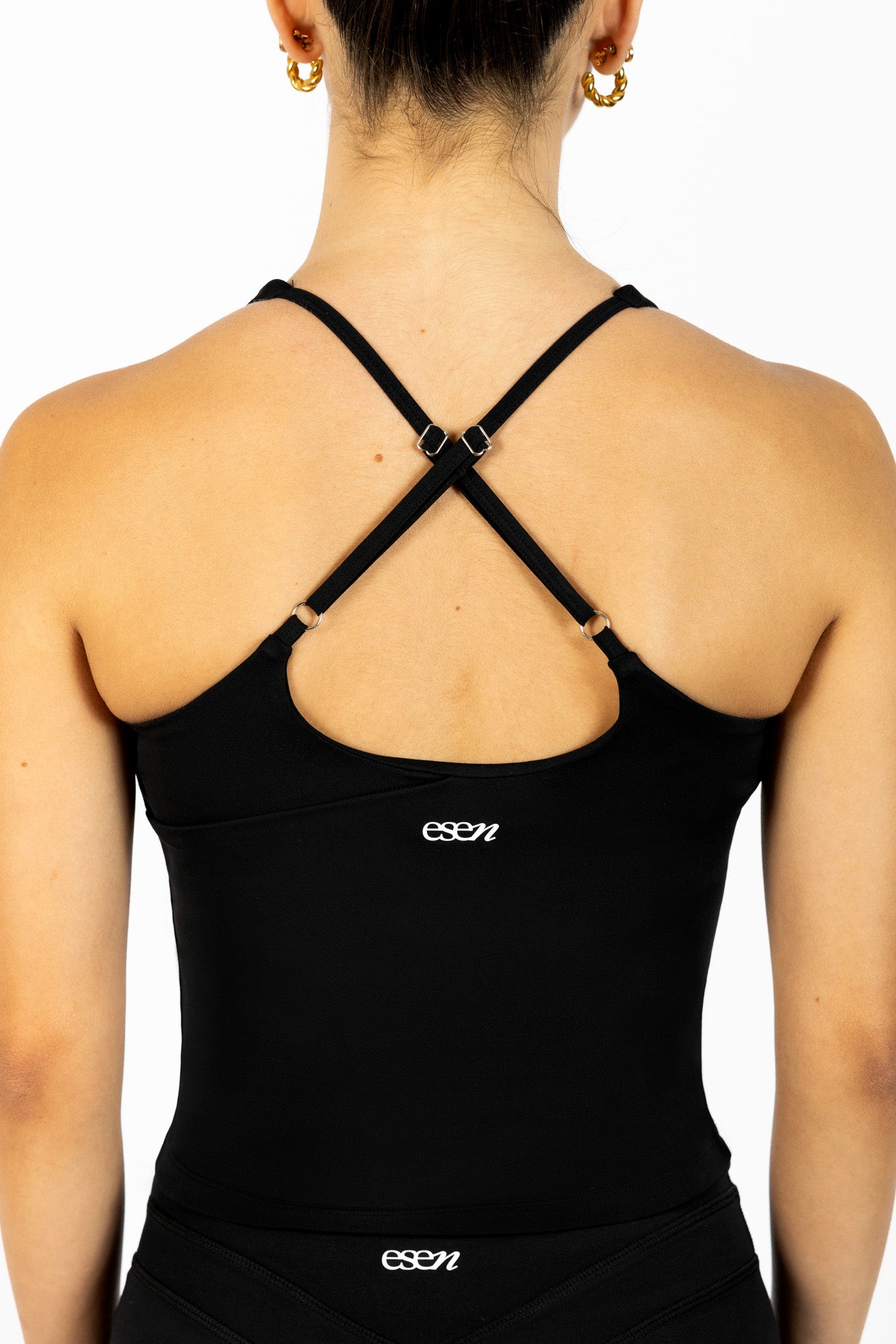 FORME HALTER TOP BLACK