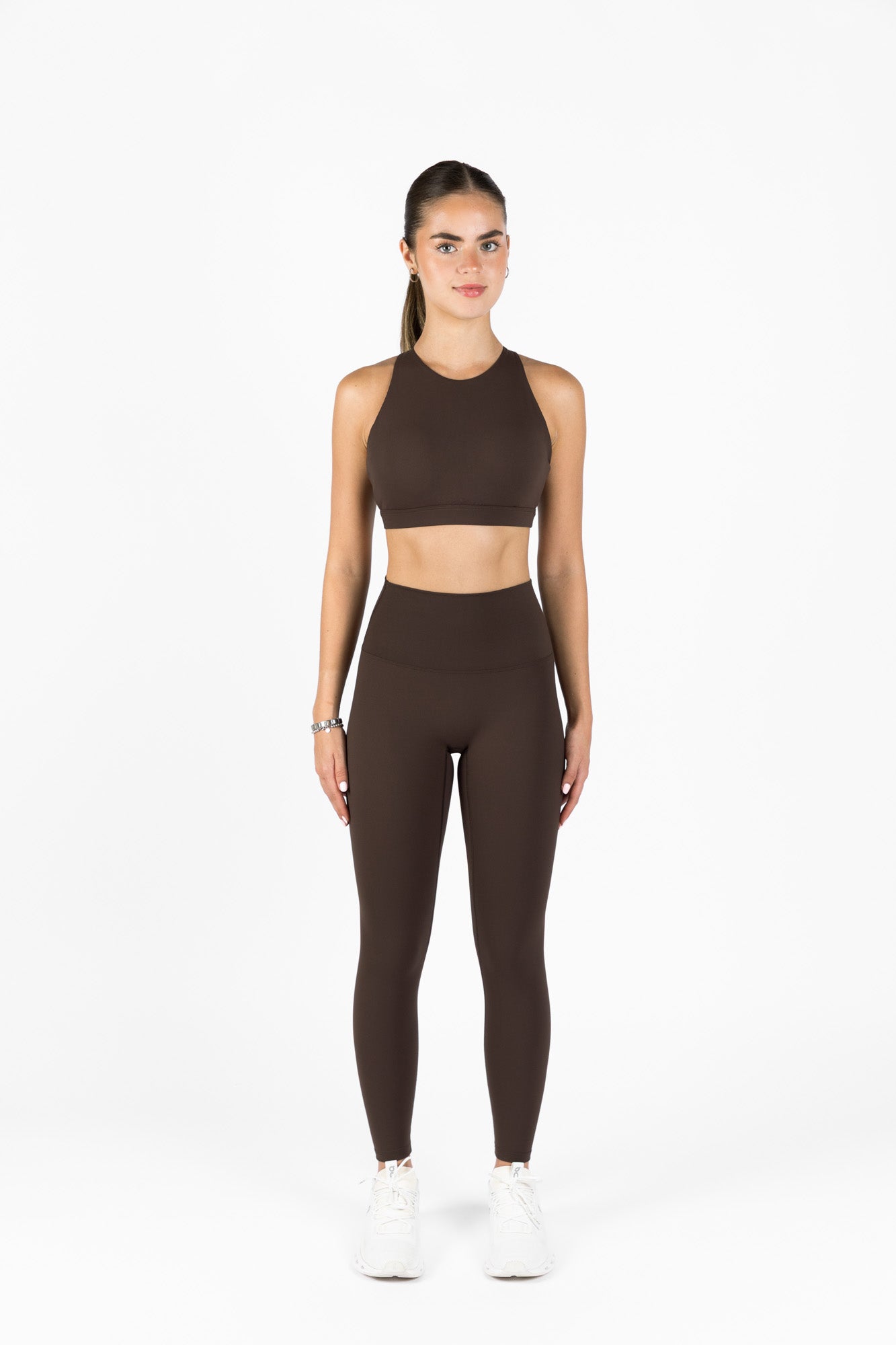 KORA HALTER SPORTS BRA BROWN