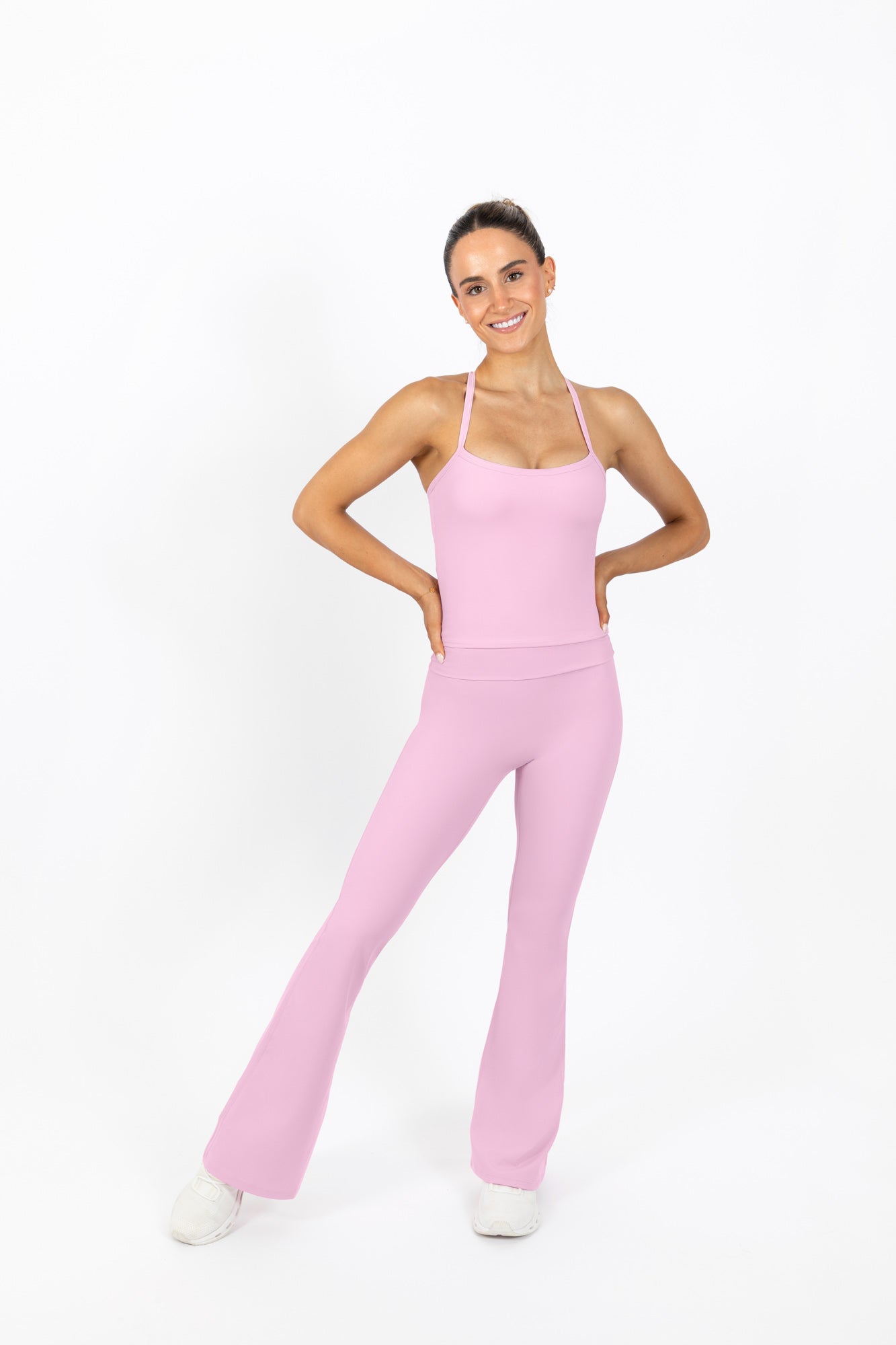 TONE FLARE PANTS BLOSSOM
