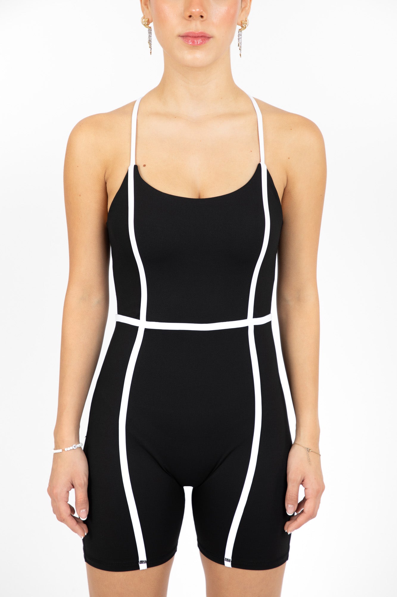 LUXE SHORT ONESIE BLACK