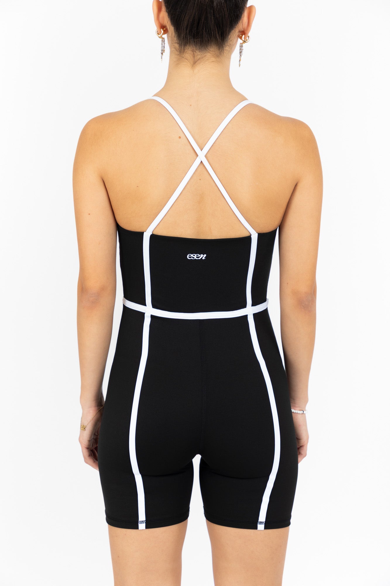 LUXE SHORT ONESIE BLACK