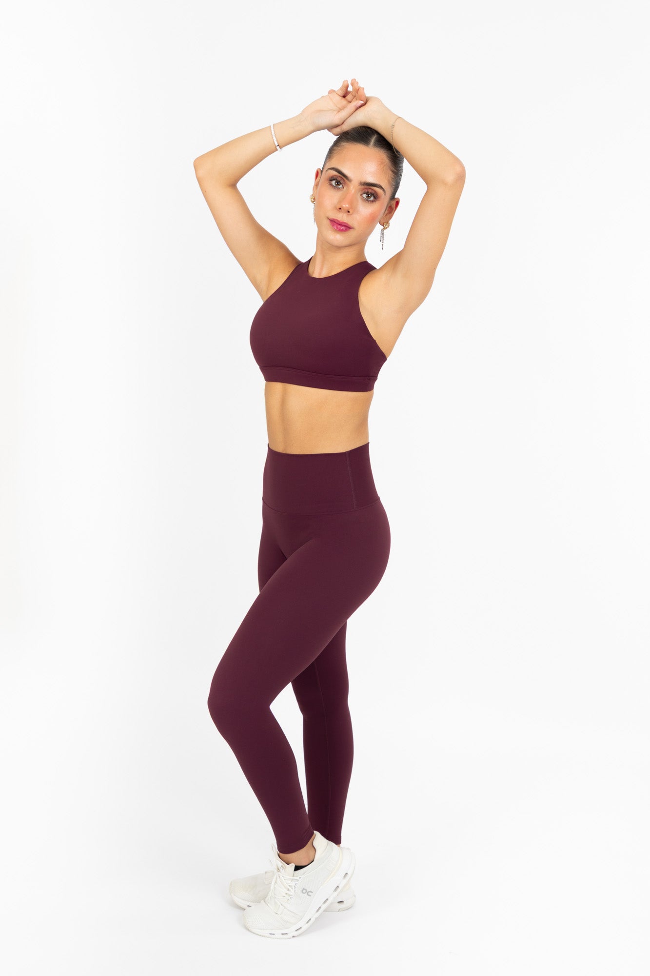 KORA HALTER TOP BURGUNDY