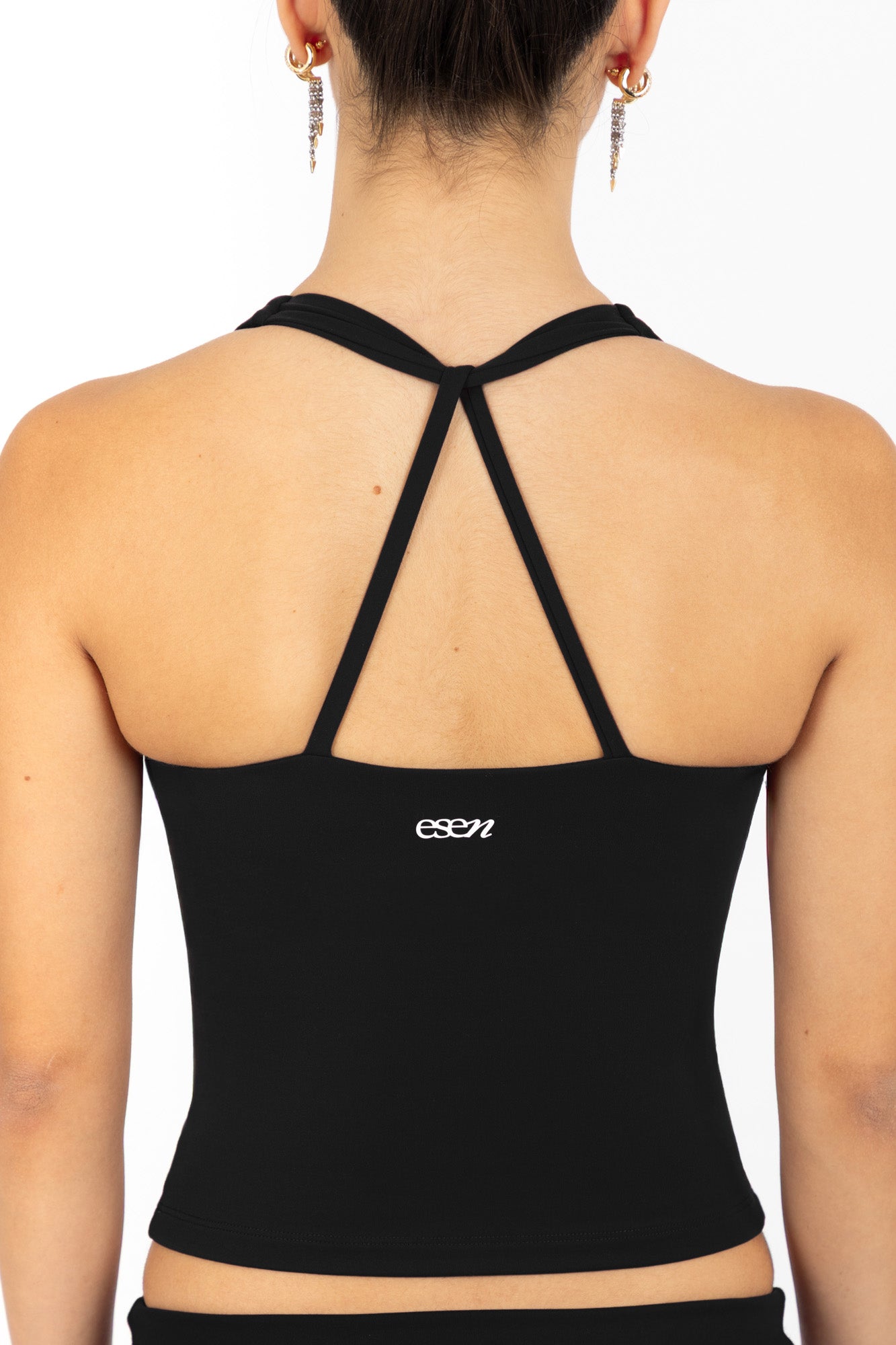KORA HALTER TOP BLACK