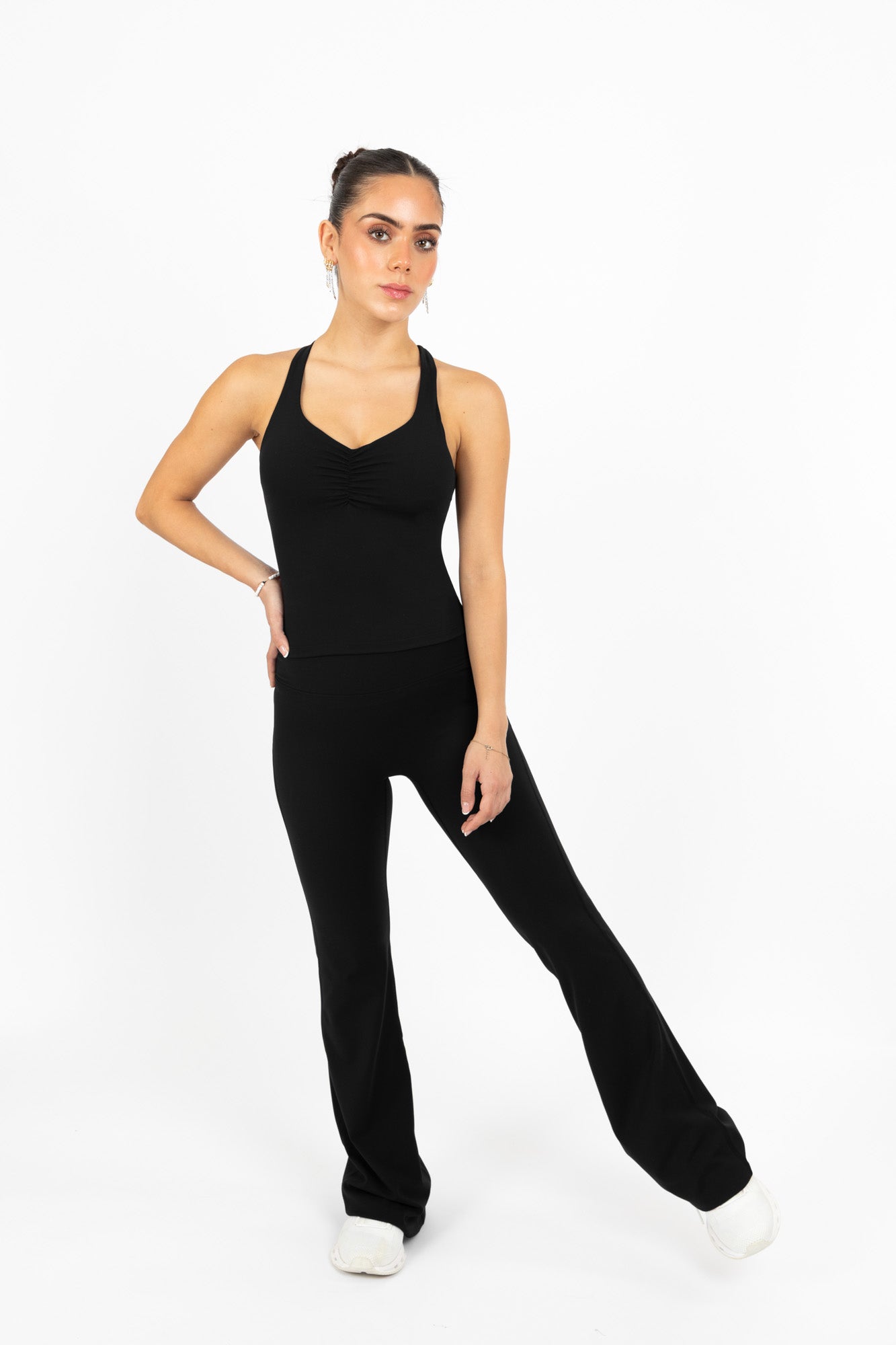 KORA FLARE PANTS BLACK