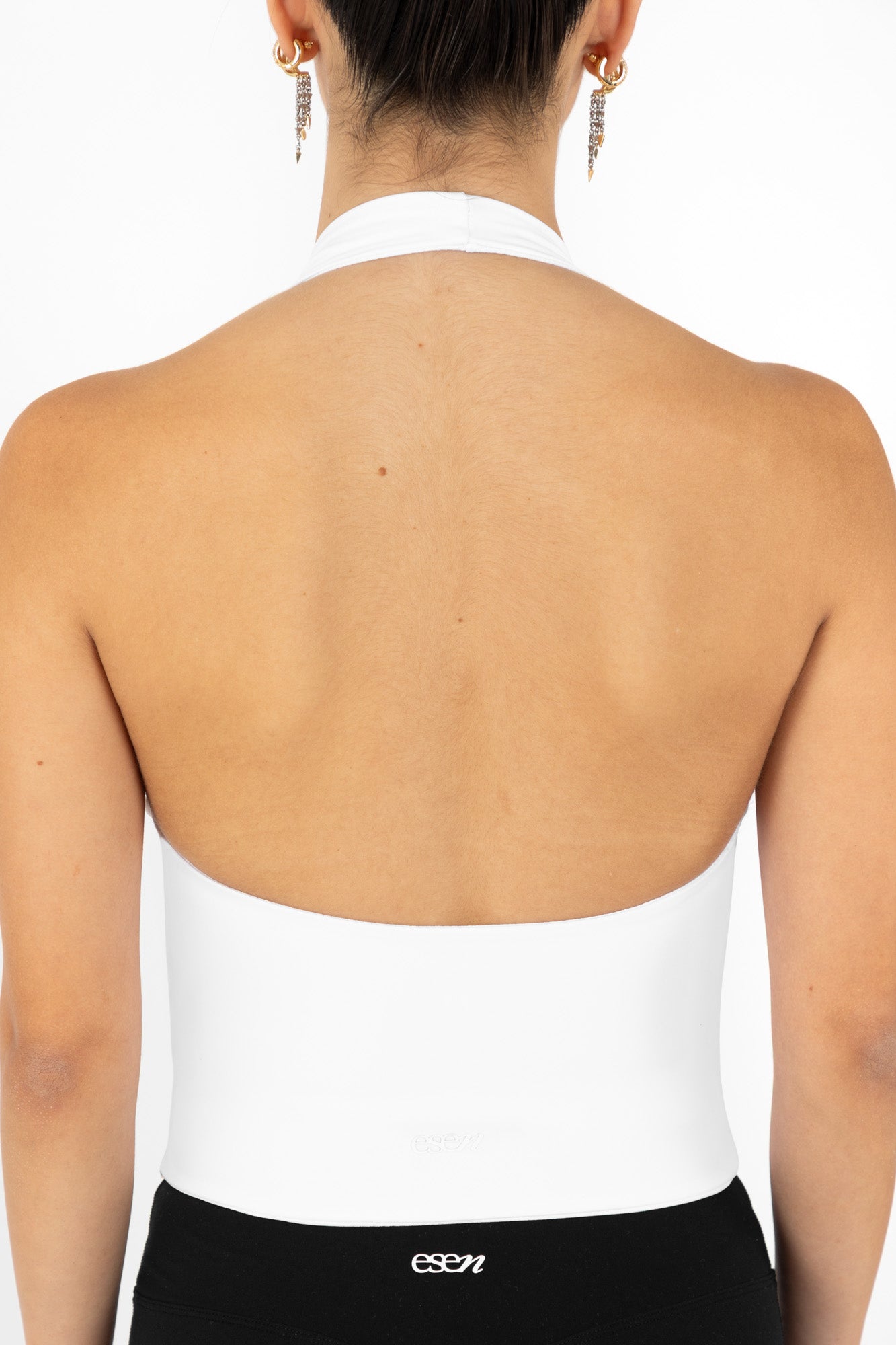 SANA HALTER TOP WHITE