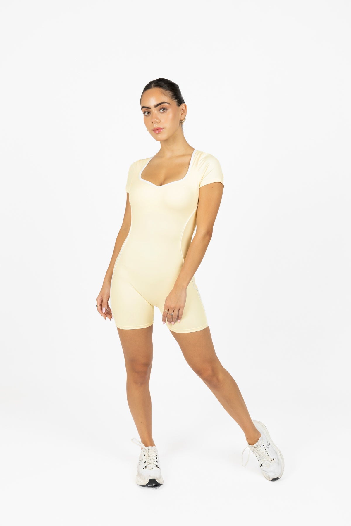 SLEEK SHORT ONESIE CREAM
