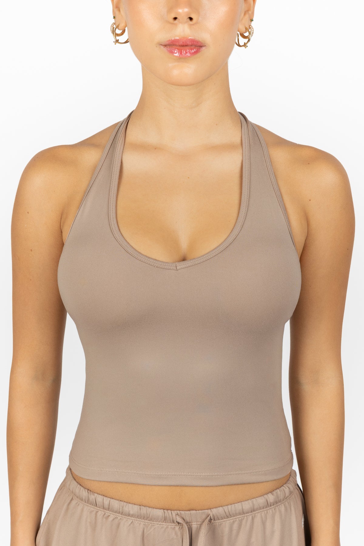 EASE HALTER TOP LINEN
