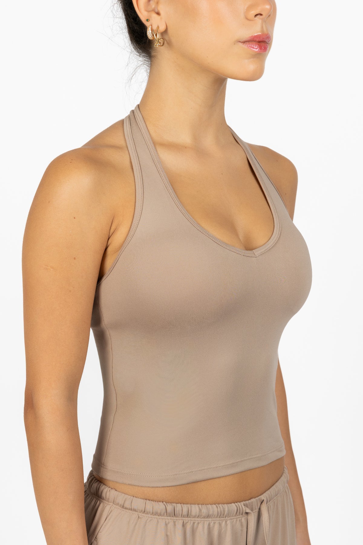 EASE HALTER TOP LINEN