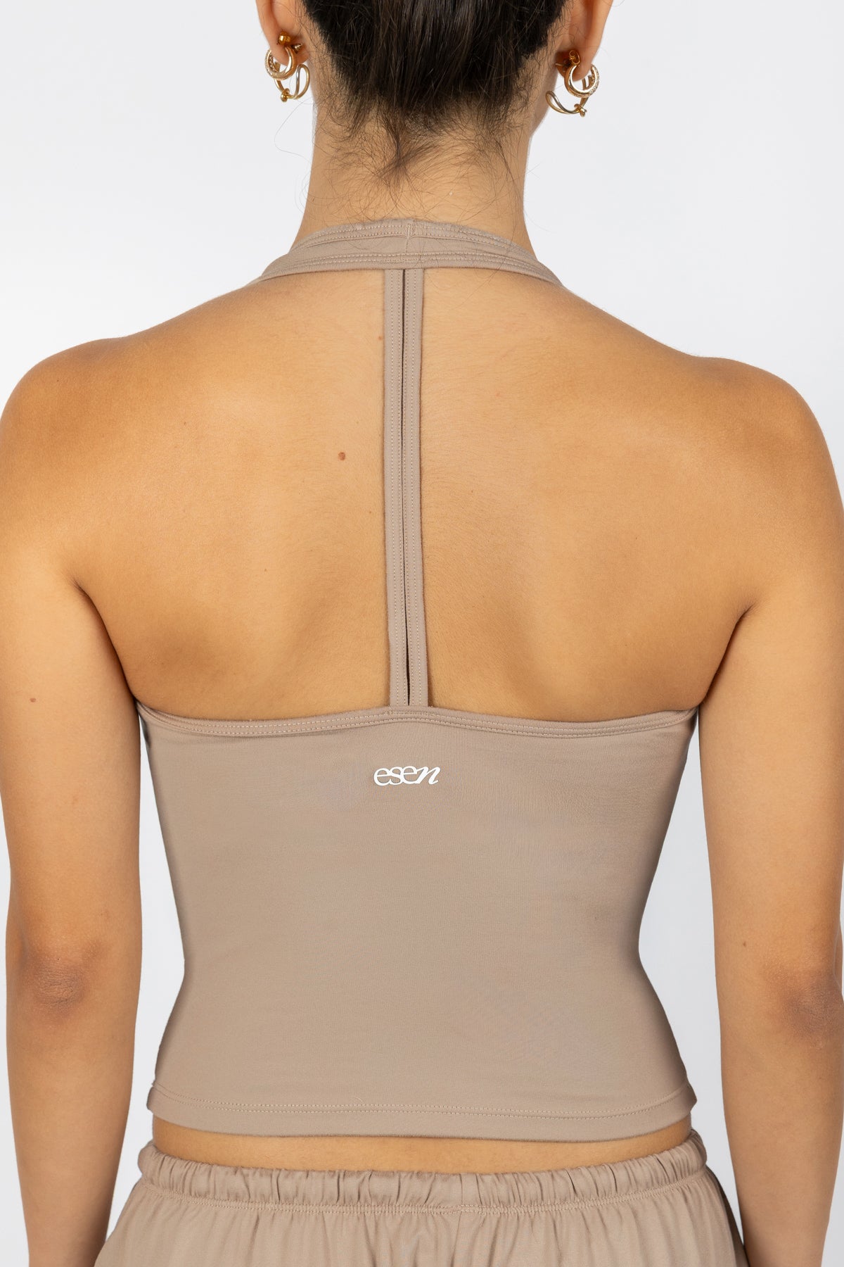 EASE HALTER TOP LINEN