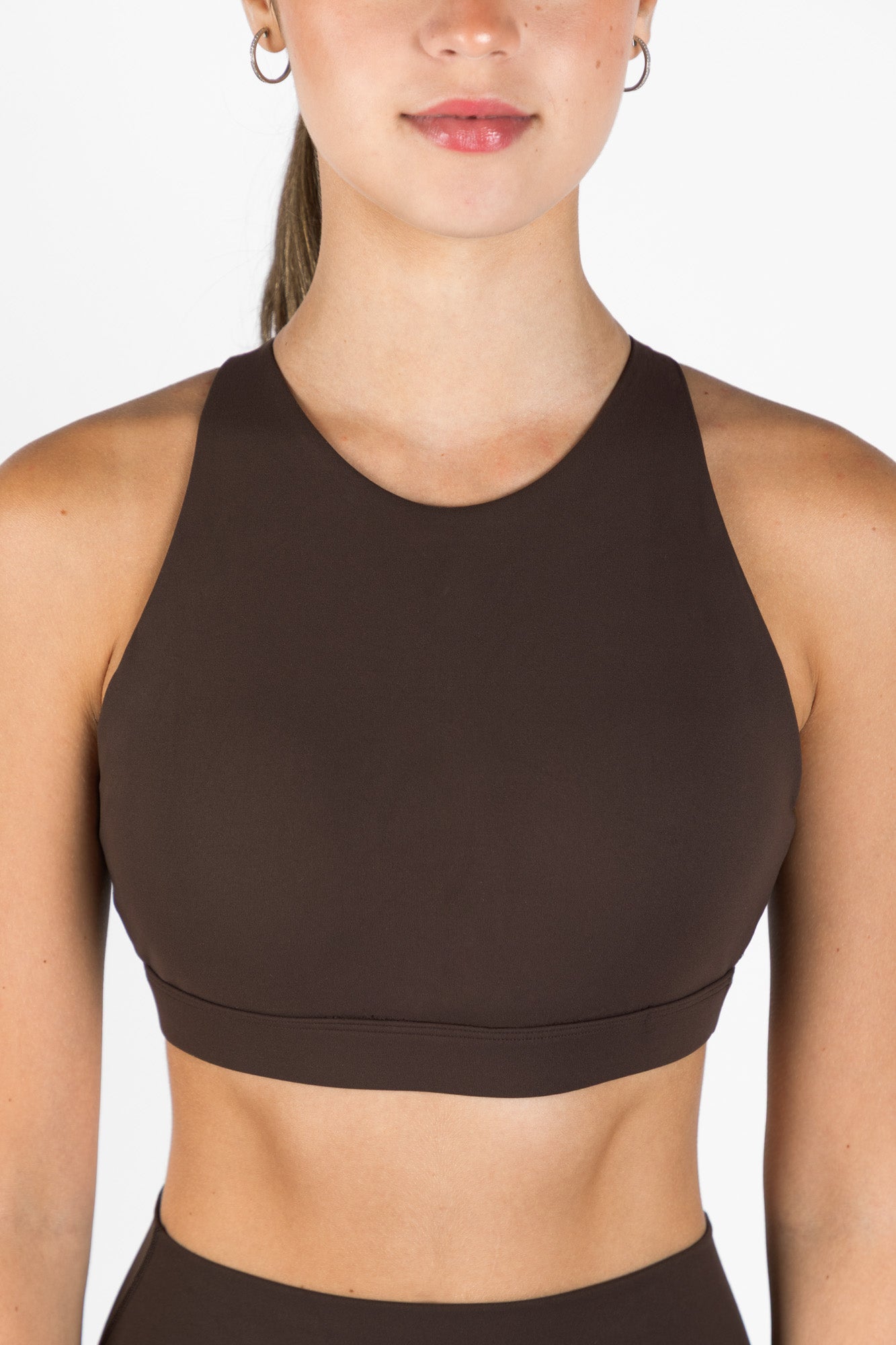 KORA HALTER SPORTS BRA BROWN