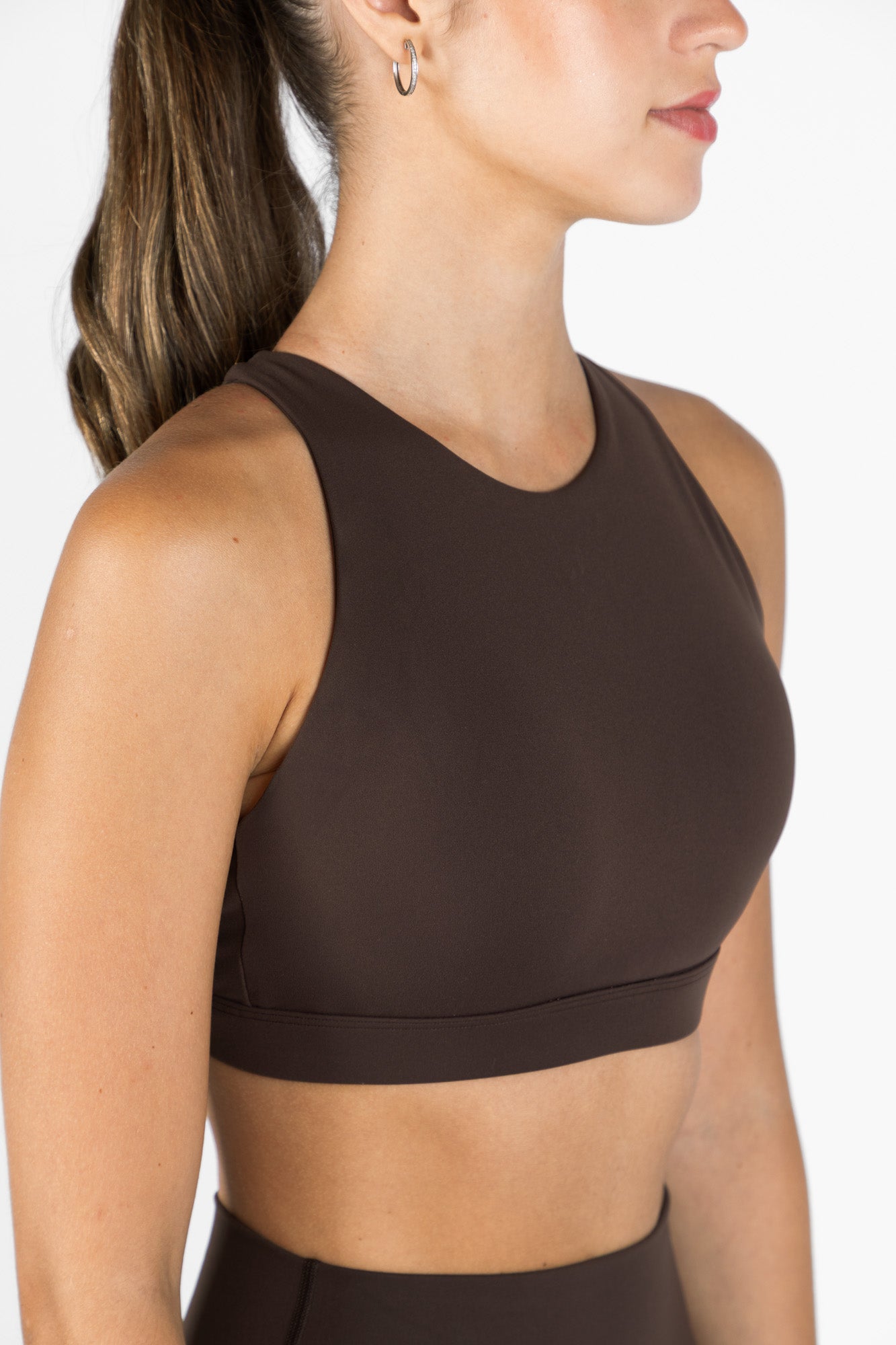 KORA HALTER SPORTS BRA BROWN