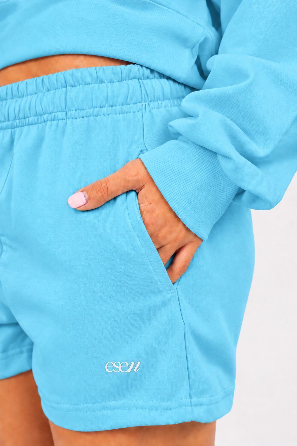 HUSH LOOSE SHORTS ICE BLUE