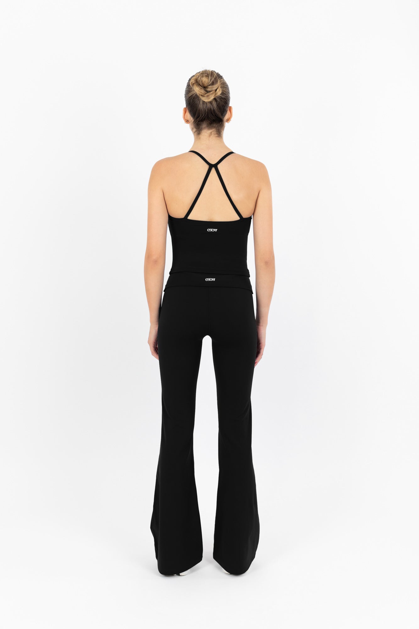 TONE FLARE PANTS BLACK