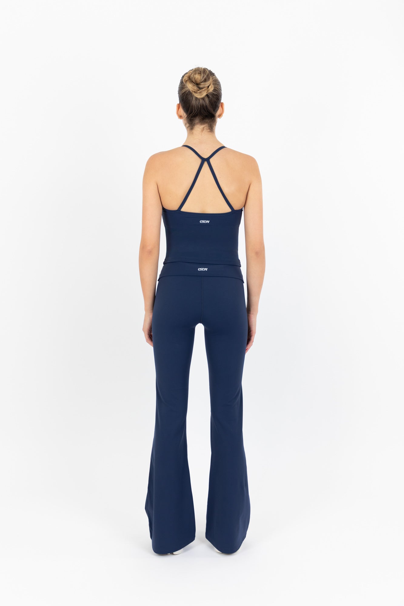 TONE FLARE PANTS NAVY