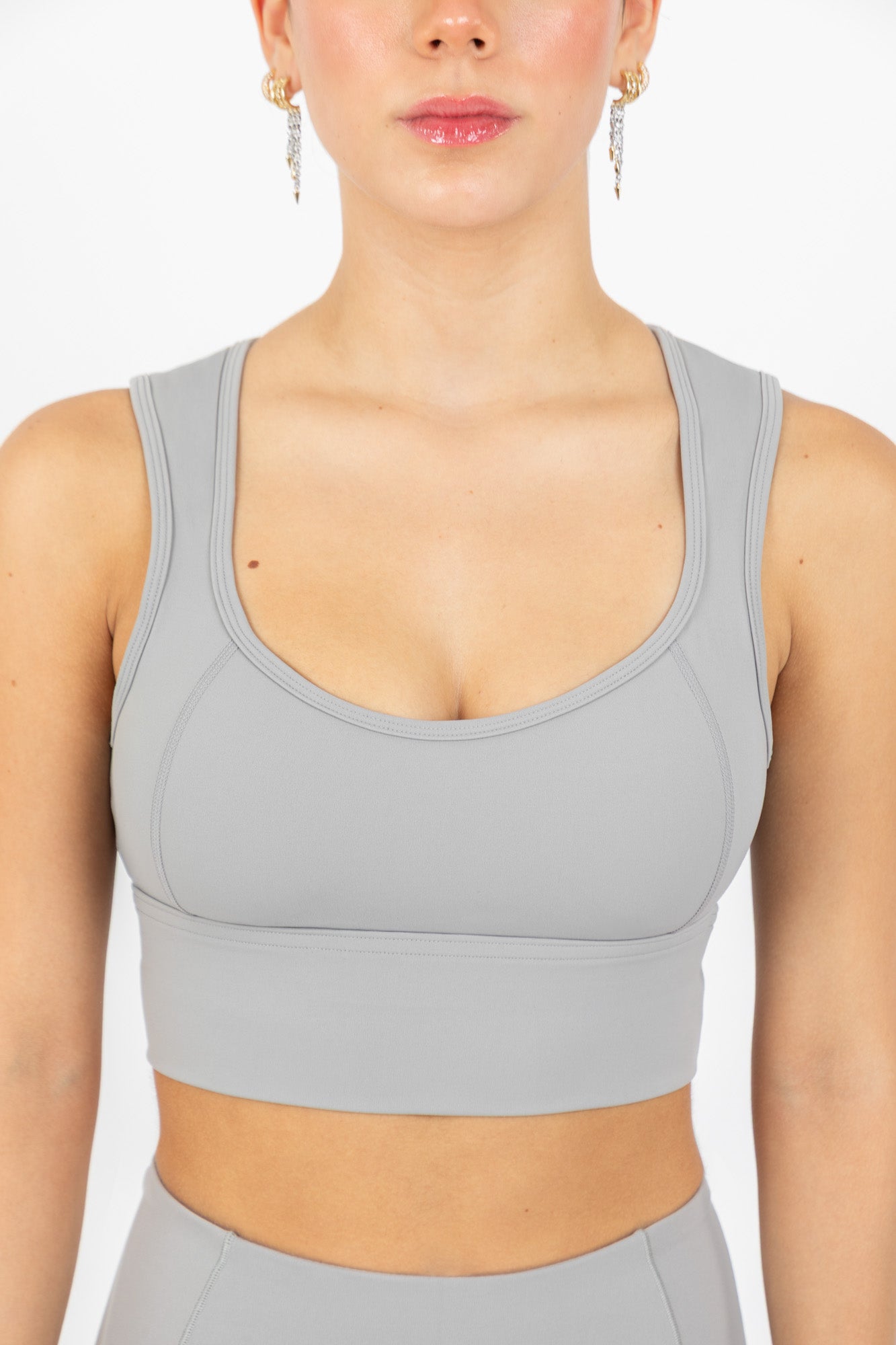 FLOW SPORTS BRA SILVER