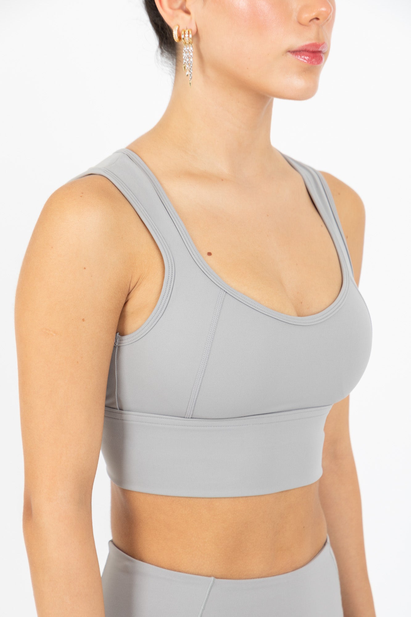 FLOW SPORTS BRA SILVER