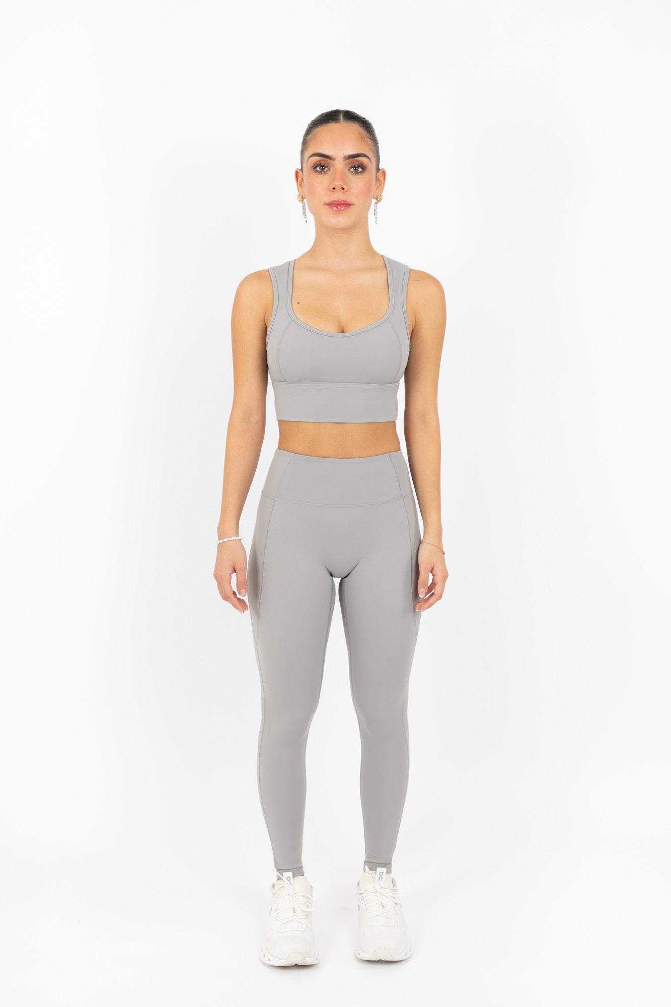 FLOW SPORTS BRA SILVER
