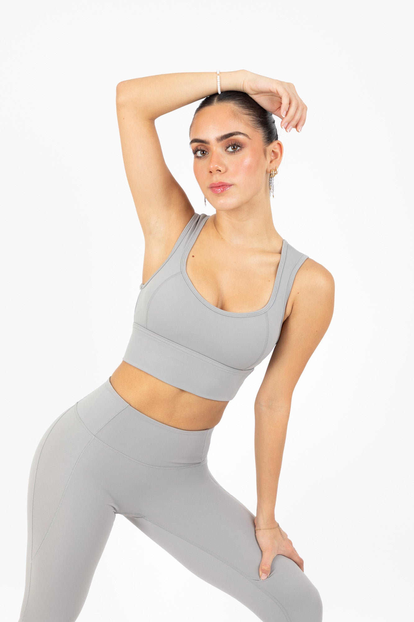 FLOW SPORTS BRA SILVER