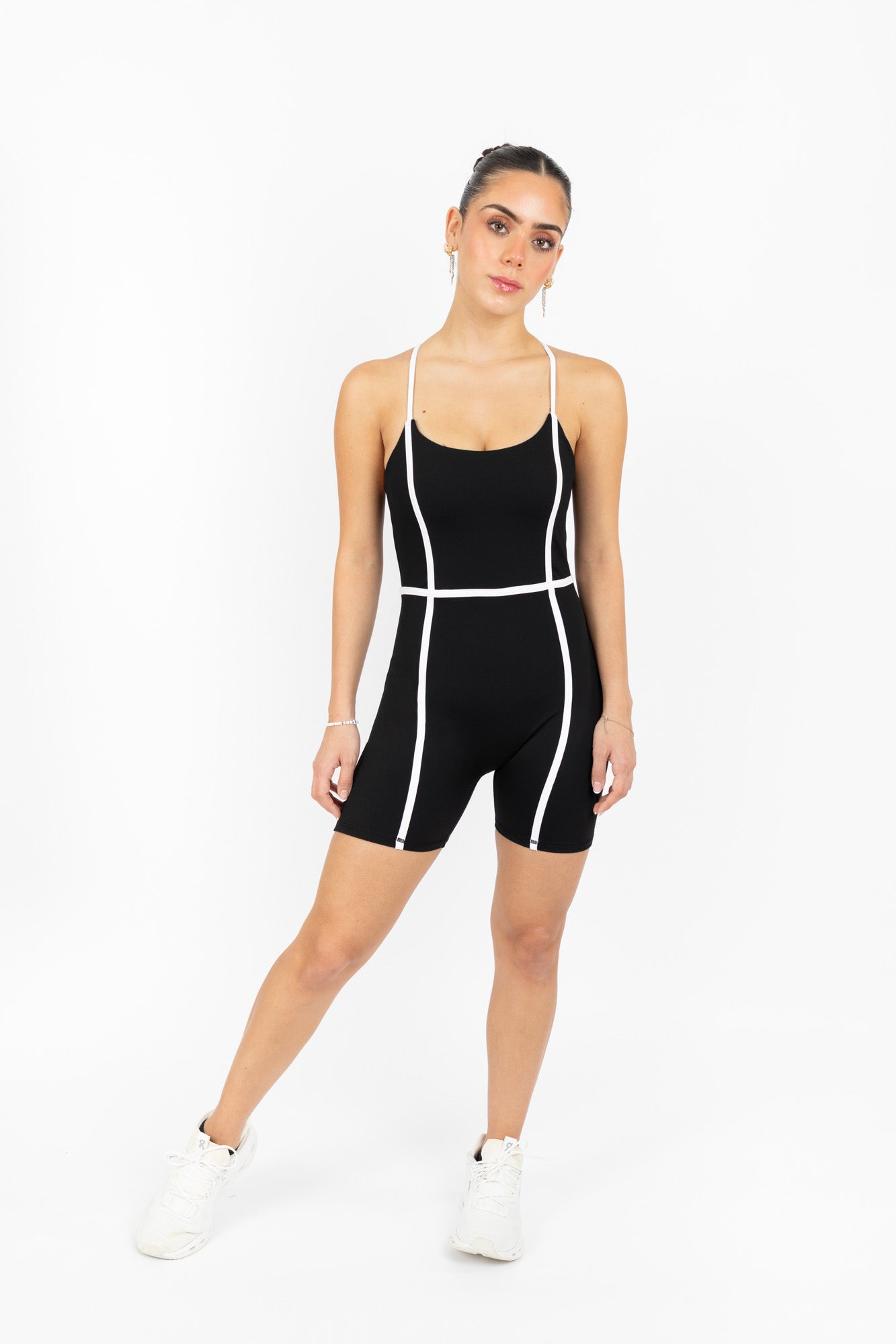 LUXE SHORT ONESIE BLACK