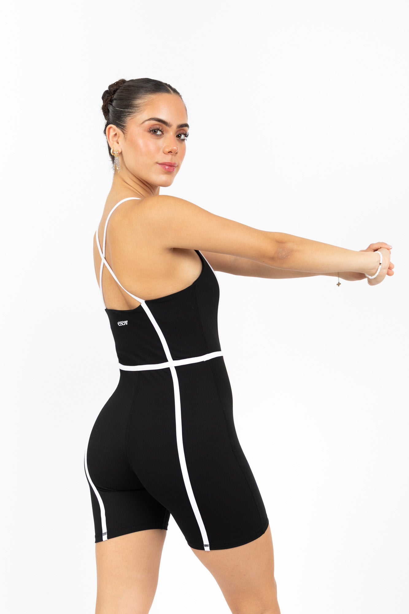 LUXE SHORT ONESIE BLACK