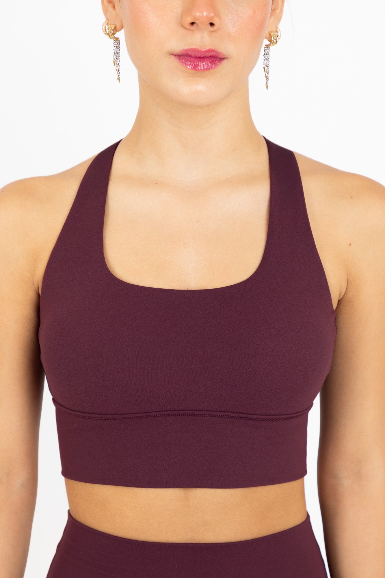 KORA SPORTS BRA BURGUNDY