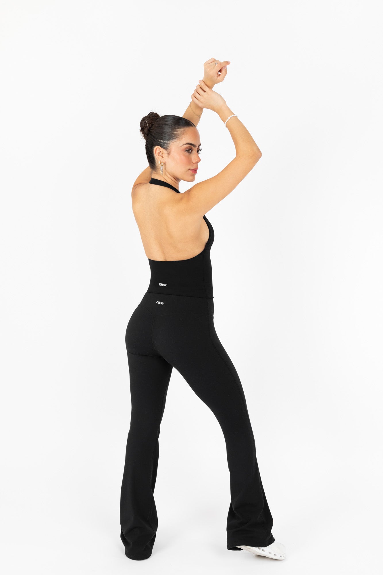 SANA HALTER TOP BLACK