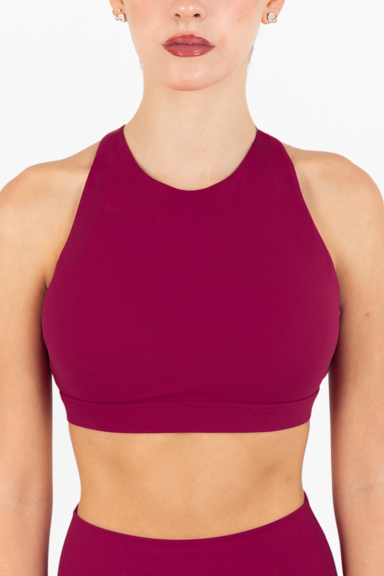 KORA HALTER SPORTS BRA CHERRY