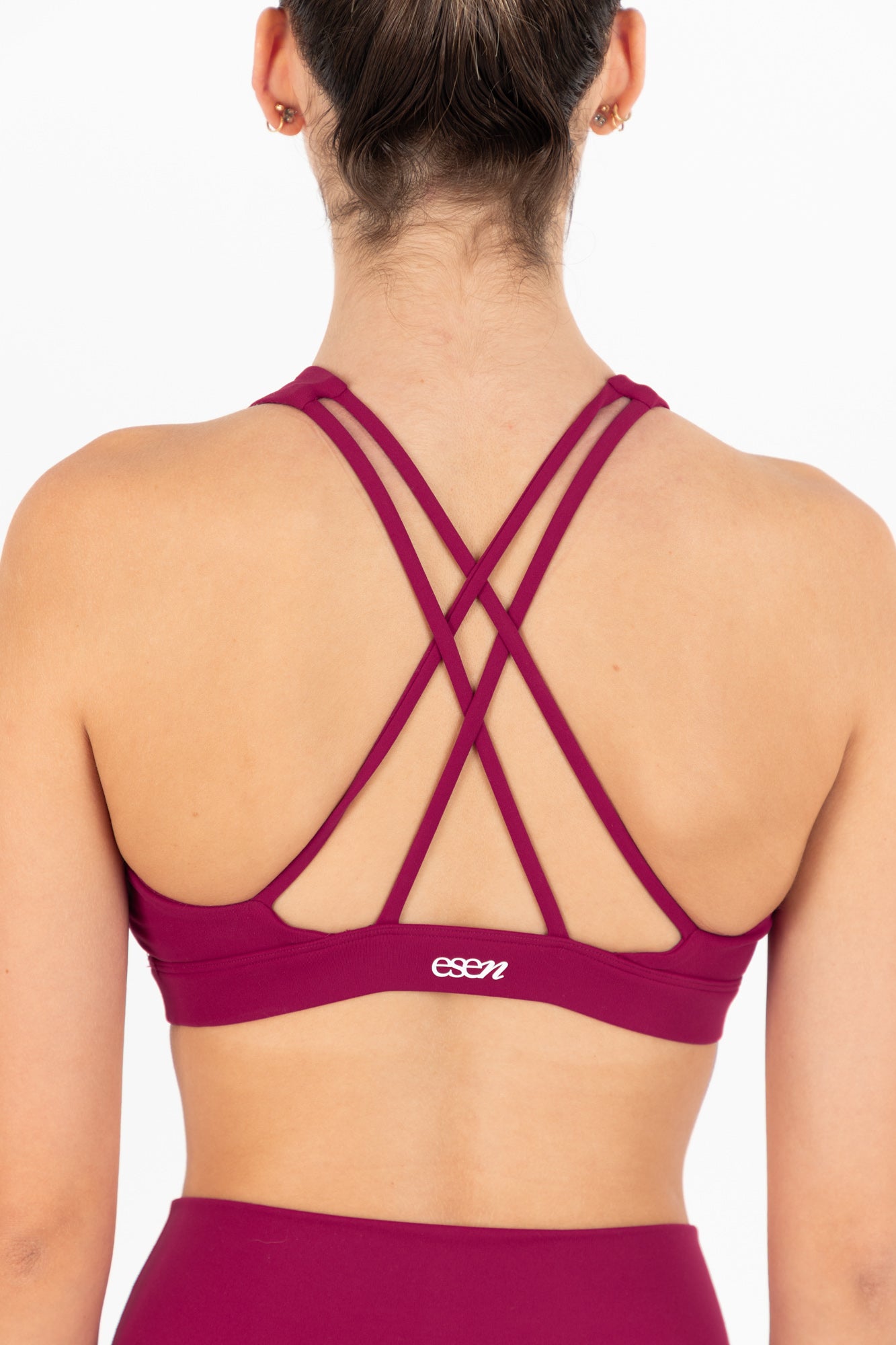 KORA HALTER SPORTS BRA CHERRY