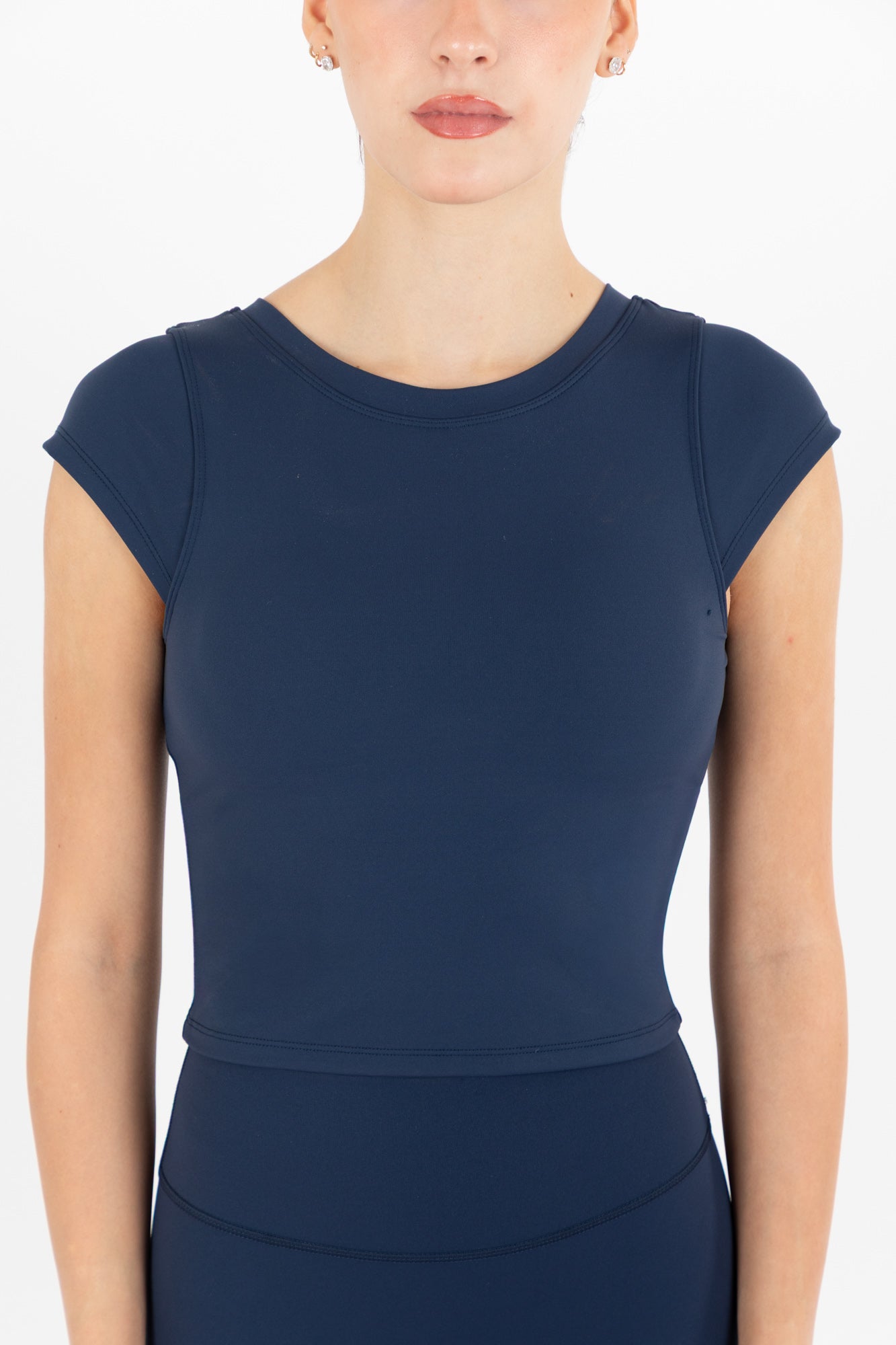 NARA SLEEVE TOP NAVY