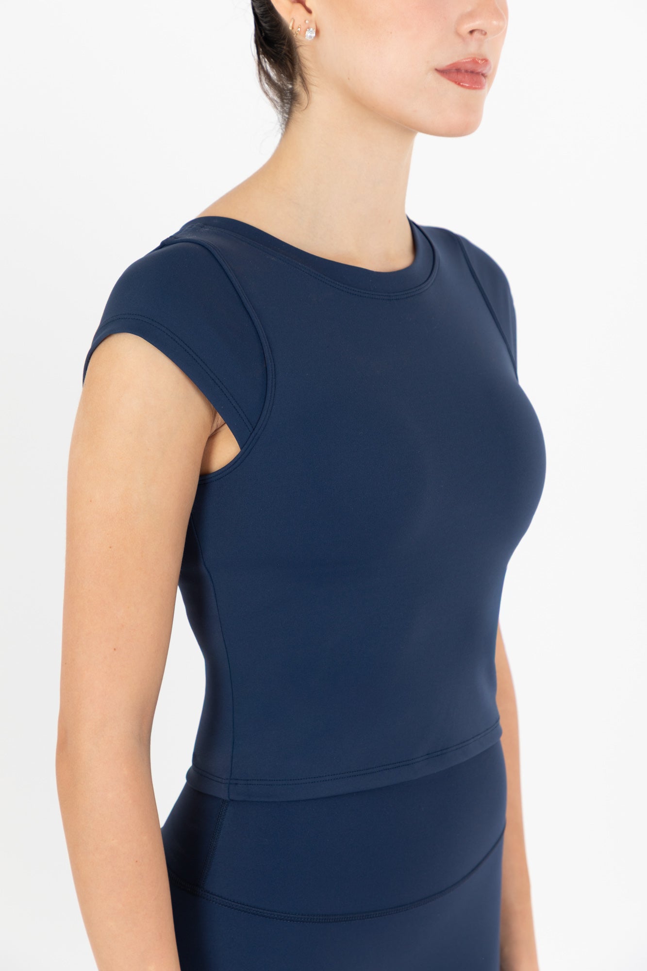 NARA SLEEVE TOP NAVY