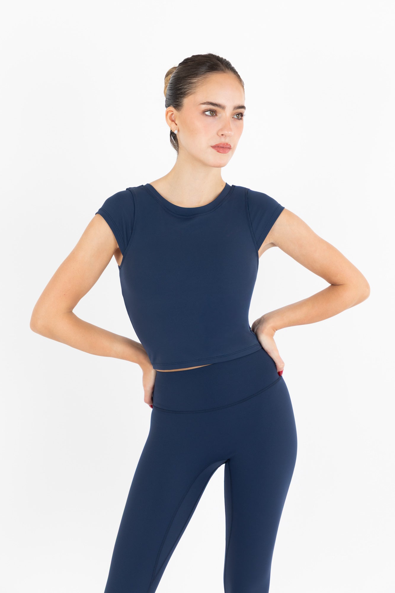 NARA SLEEVE TOP NAVY