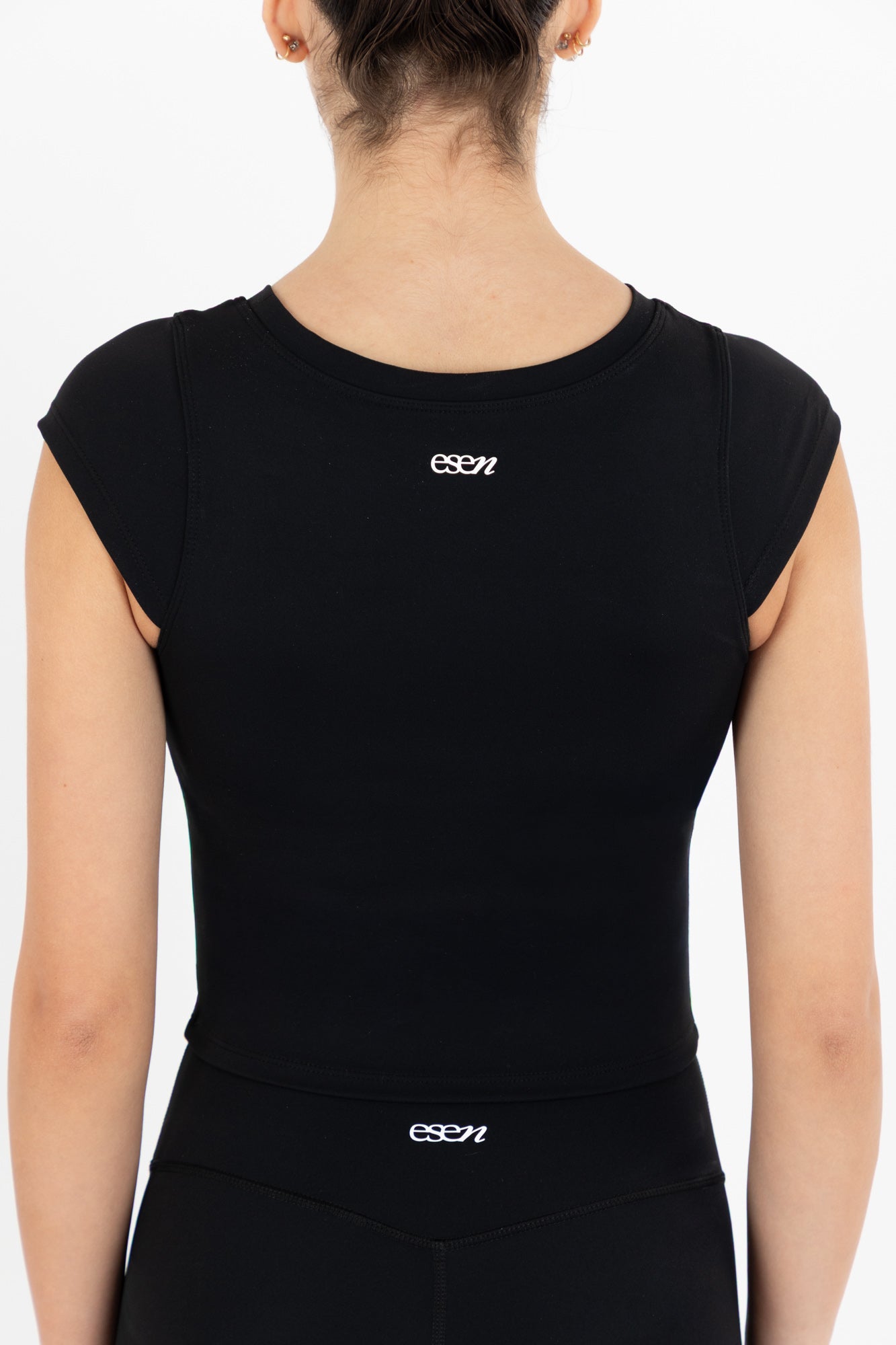 NARA SLEEVE TOP BLACK