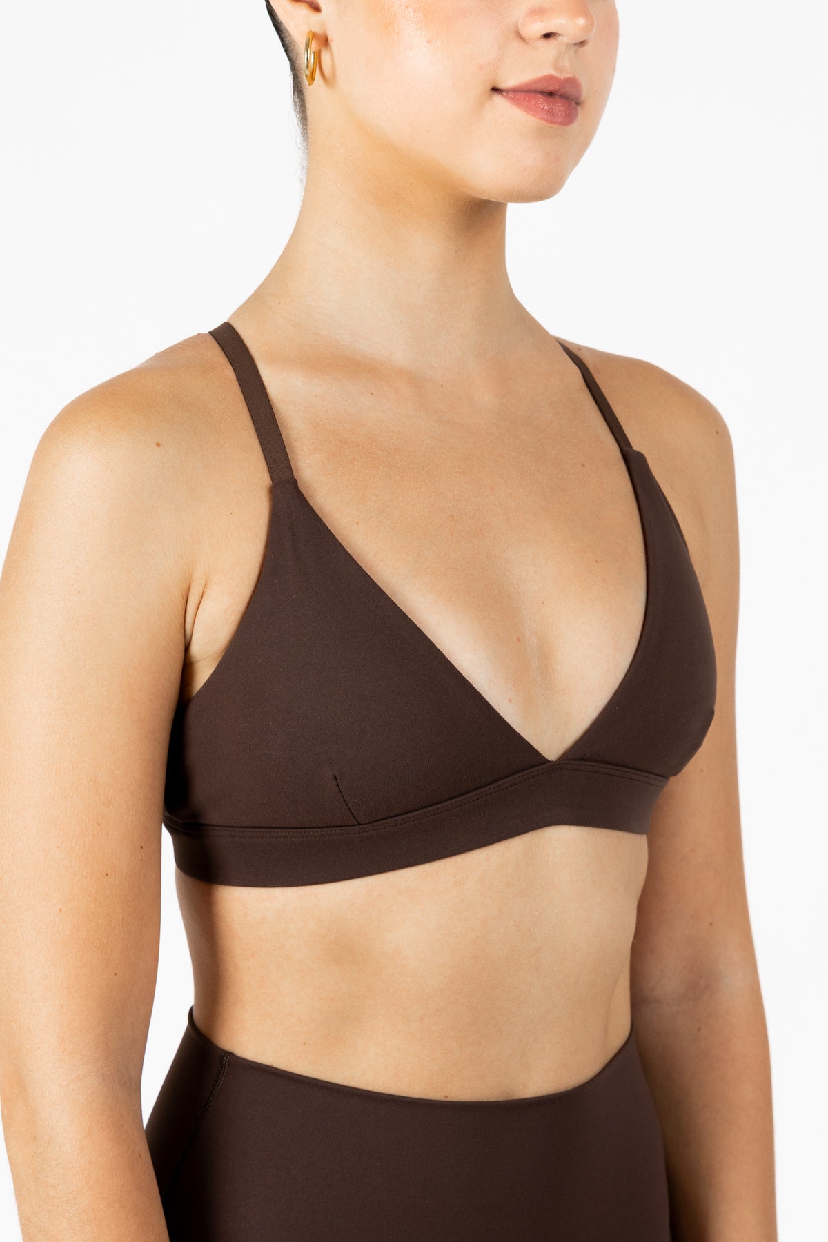 KORA TRIANGLE BRA TRUFFLE