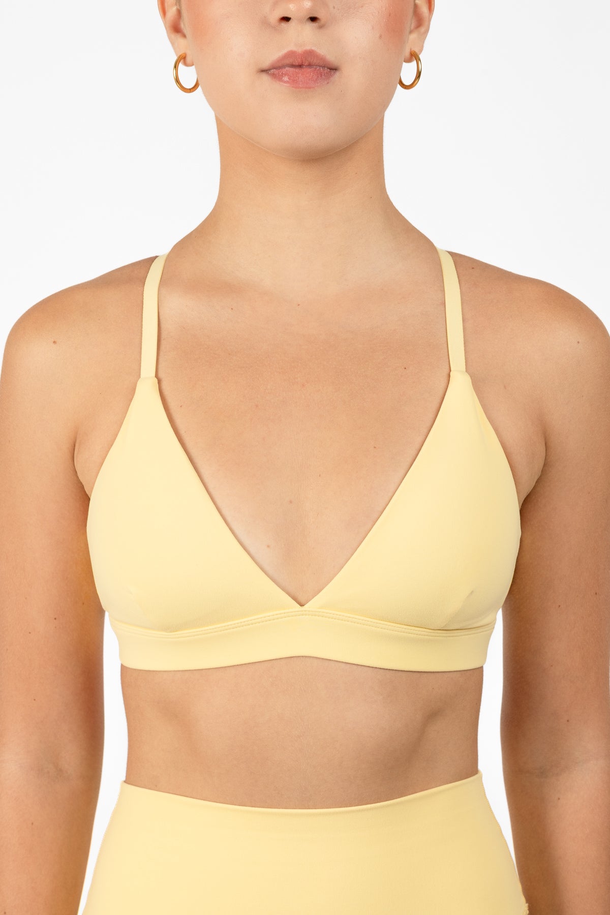 KORA TRIANGLE BRA SOFT YELLOW