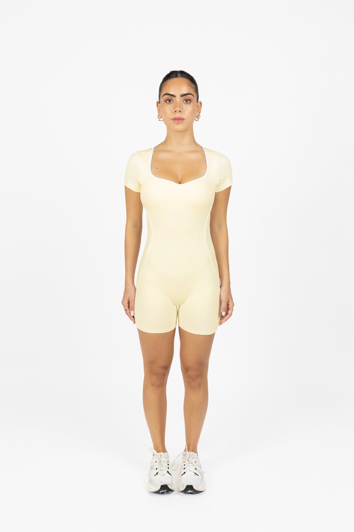 SLEEK SHORT ONESIE CREAM