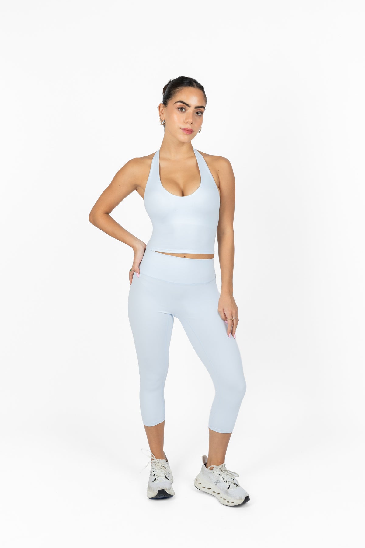 TONE CAPRI LEGGINGS ICE BLUE