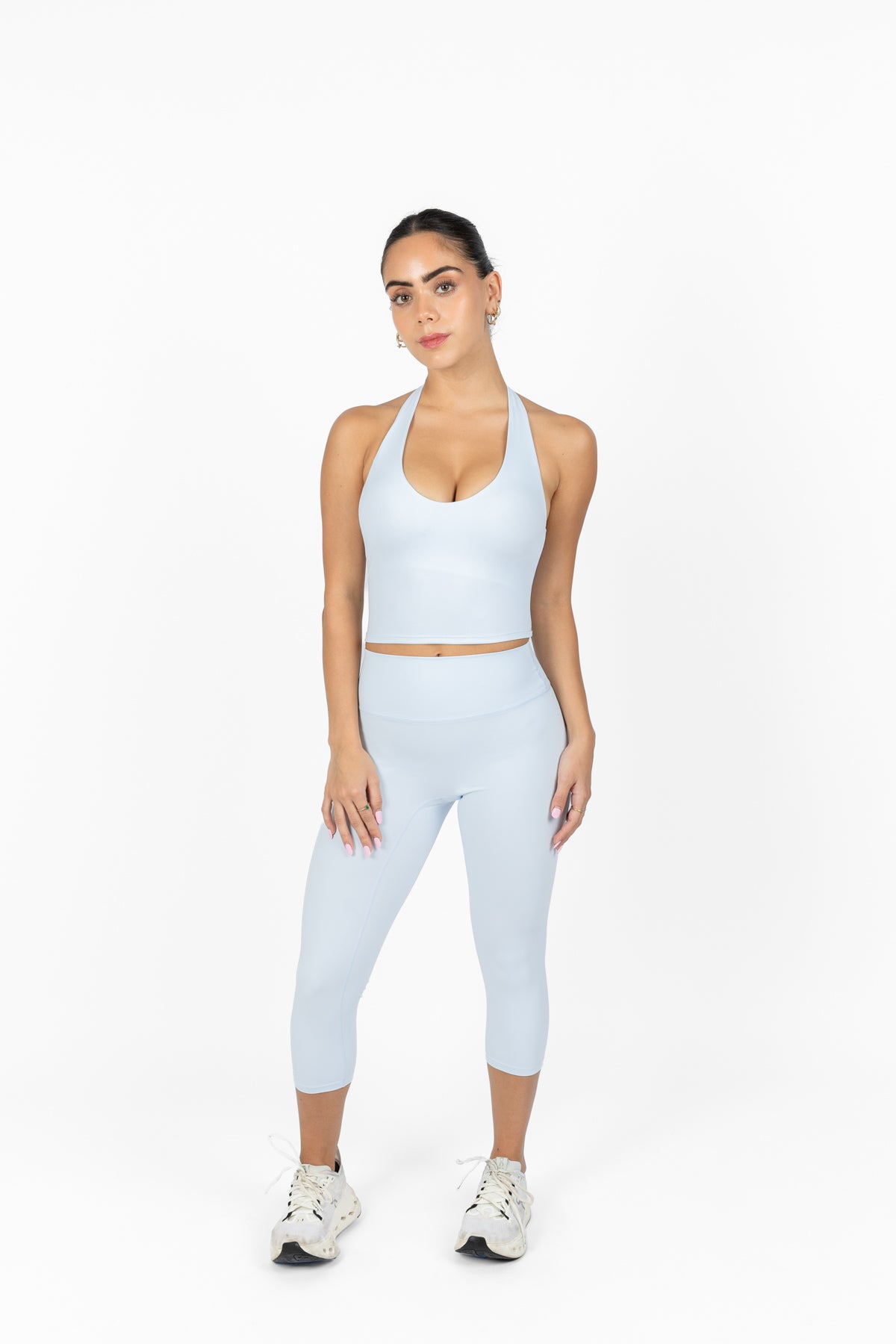 TONE CAPRI LEGGINGS ICE BLUE
