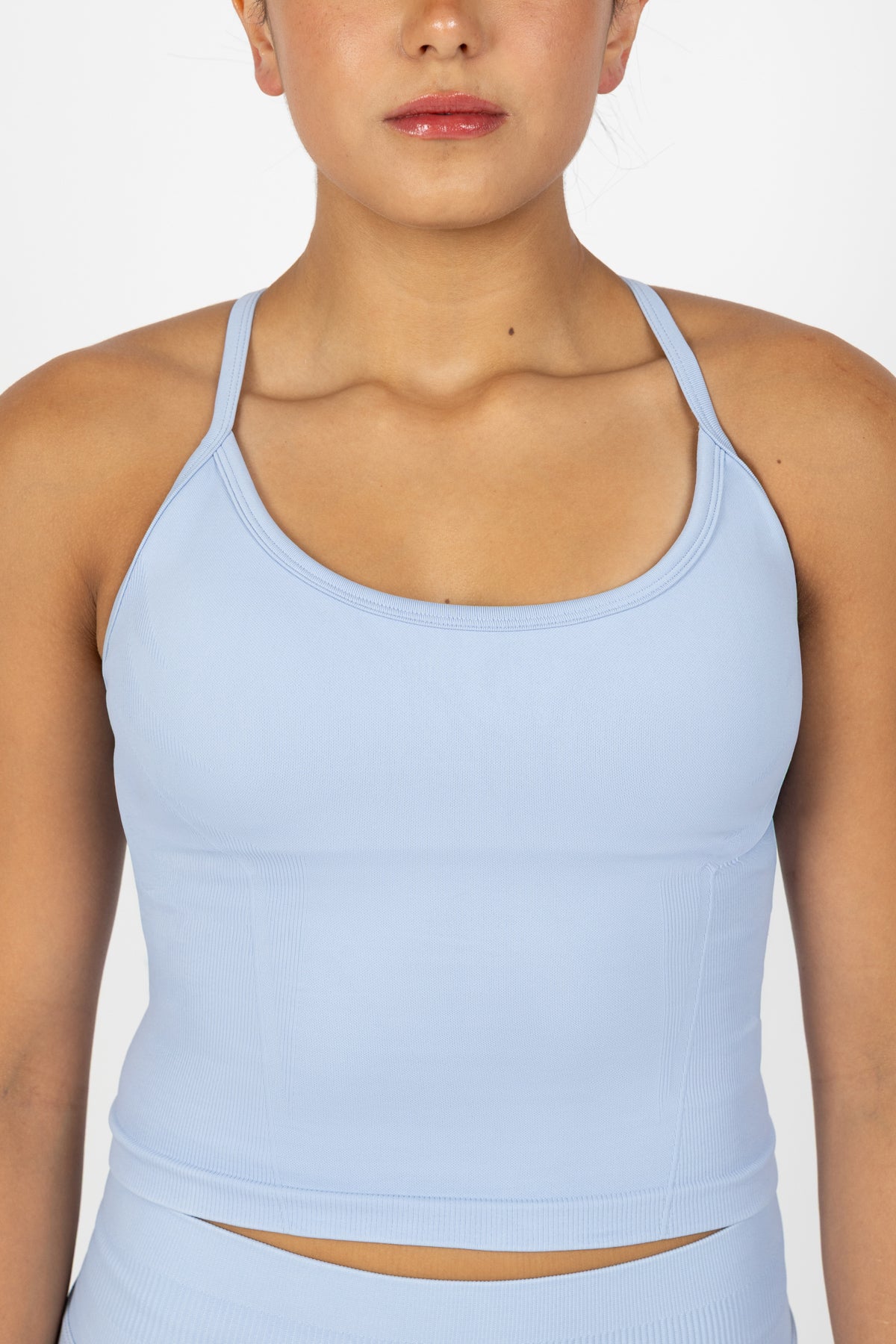 SCULPT TOP SKY BLUE