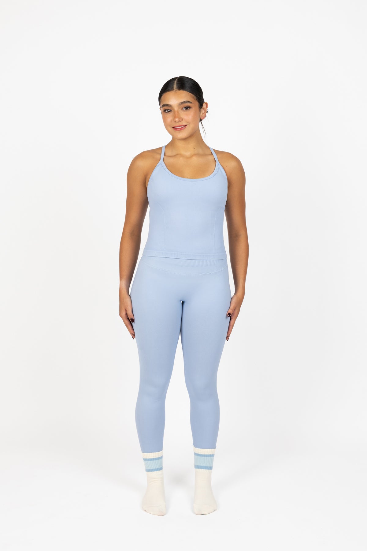 SCULPT TOP SKY BLUE