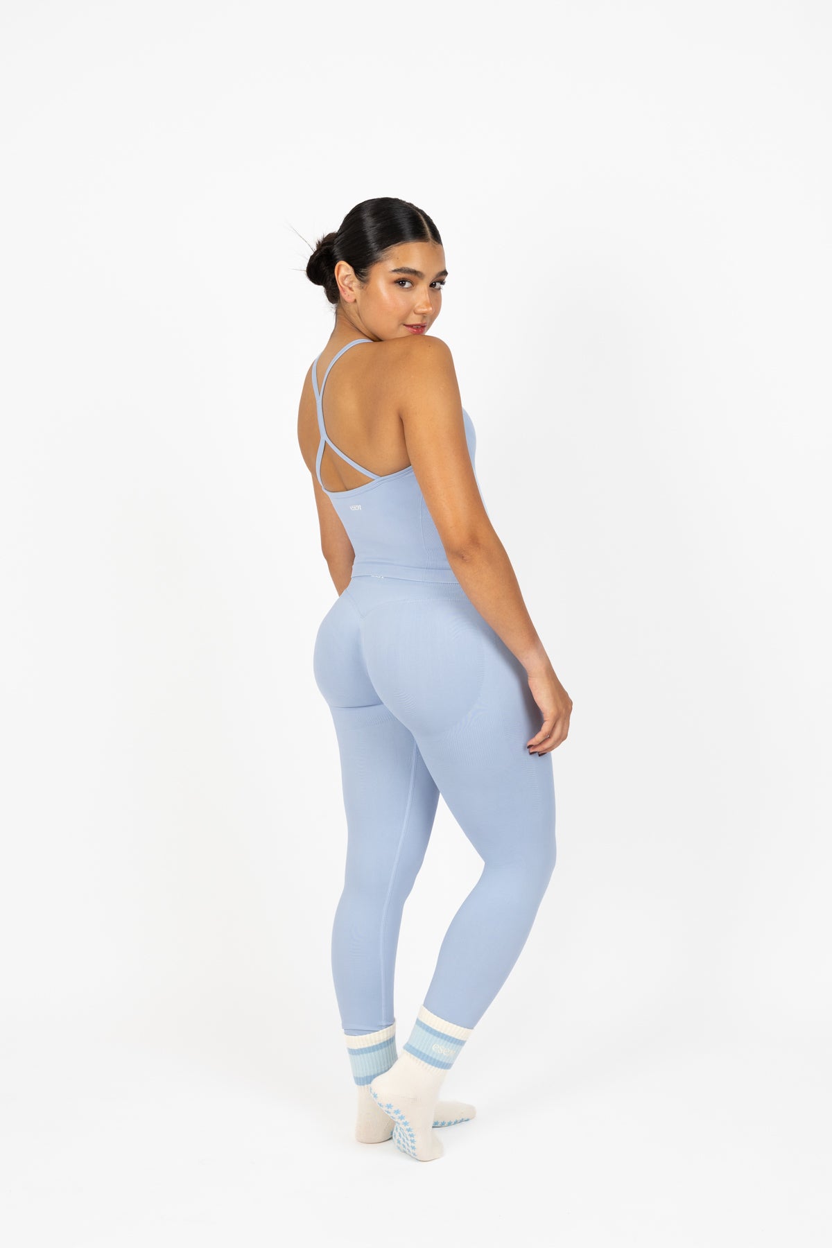 SCULPT TOP SKY BLUE